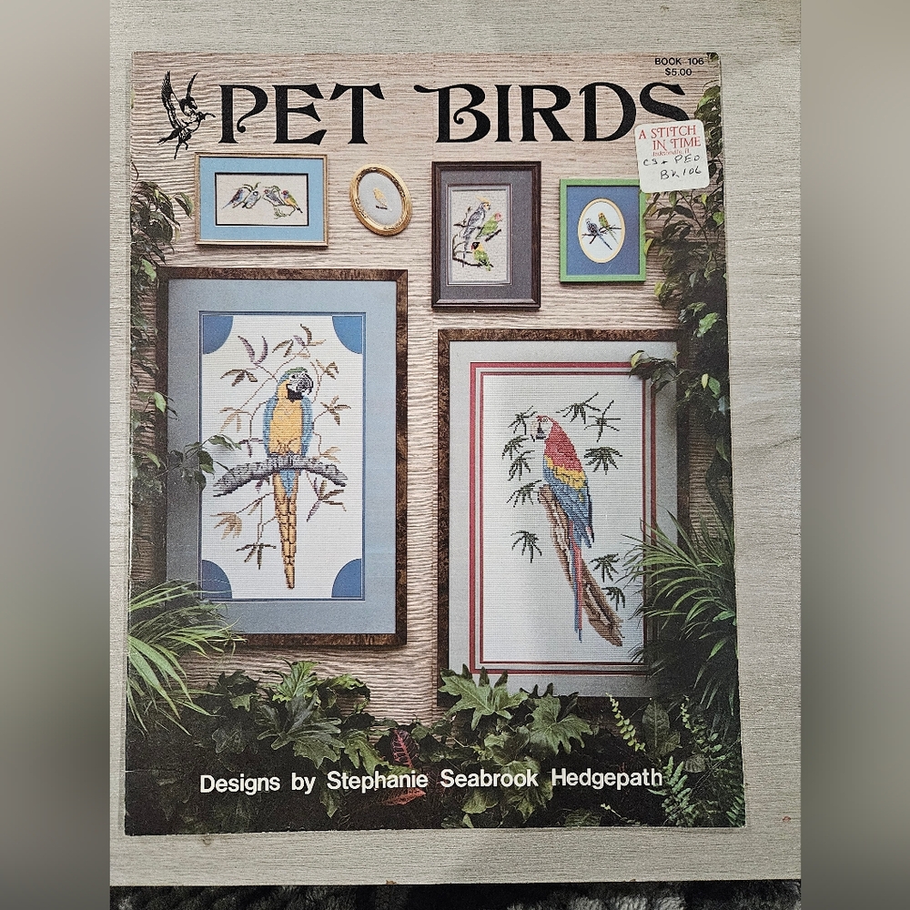 Pet Birds Counted Cross Stitch Designs Pegasus Originals